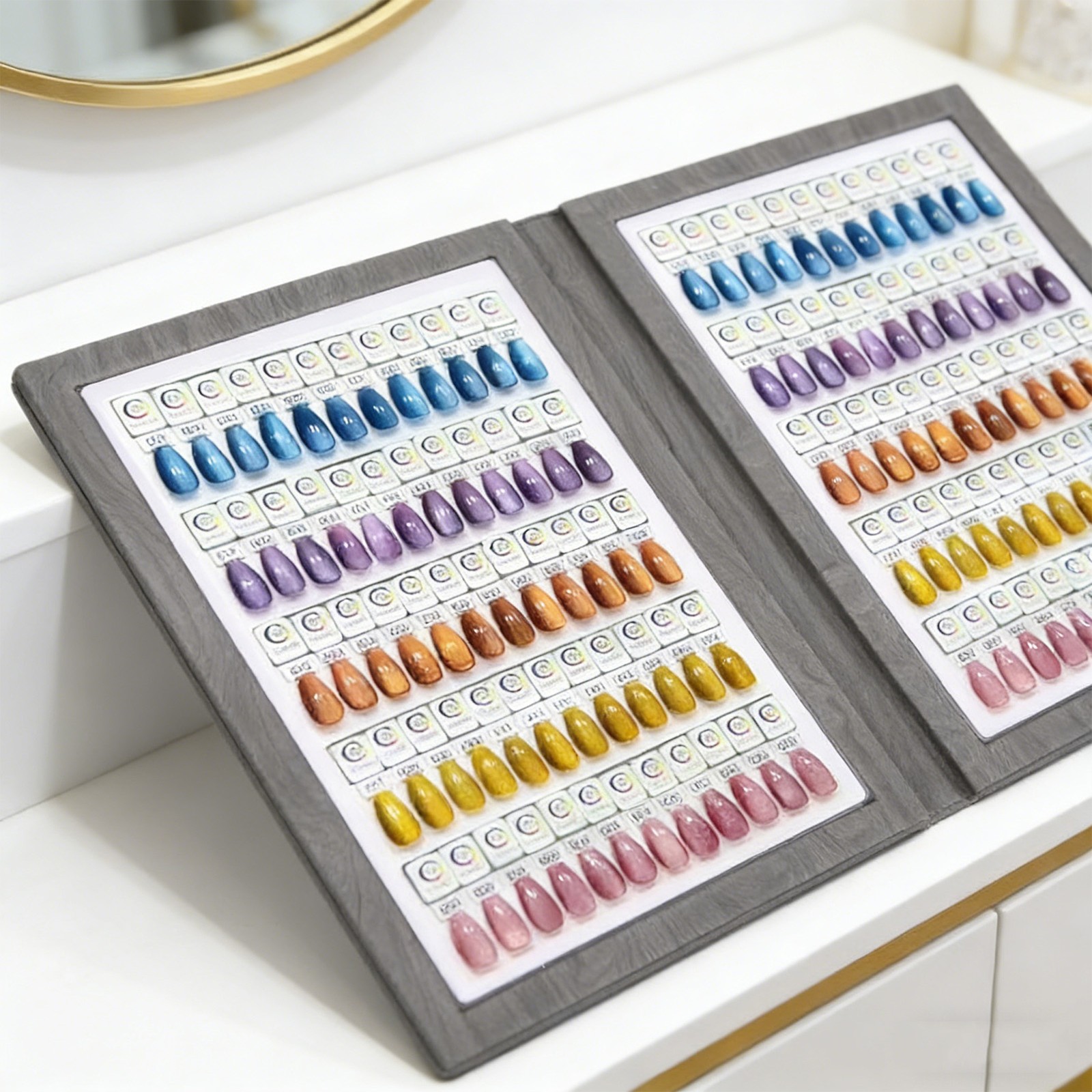 Magnetic Nail Swatches Book For Nail Technicians And DIY Users Easy To Use