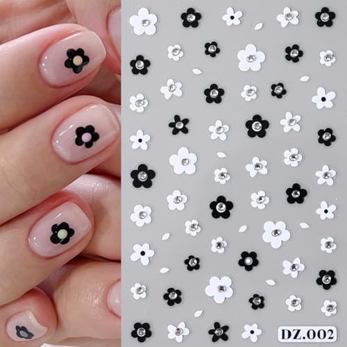 6 Sheets Rhinestones Bow Nail Stickers for 3D Self-Adhesive Bow Nail Stickers-5
