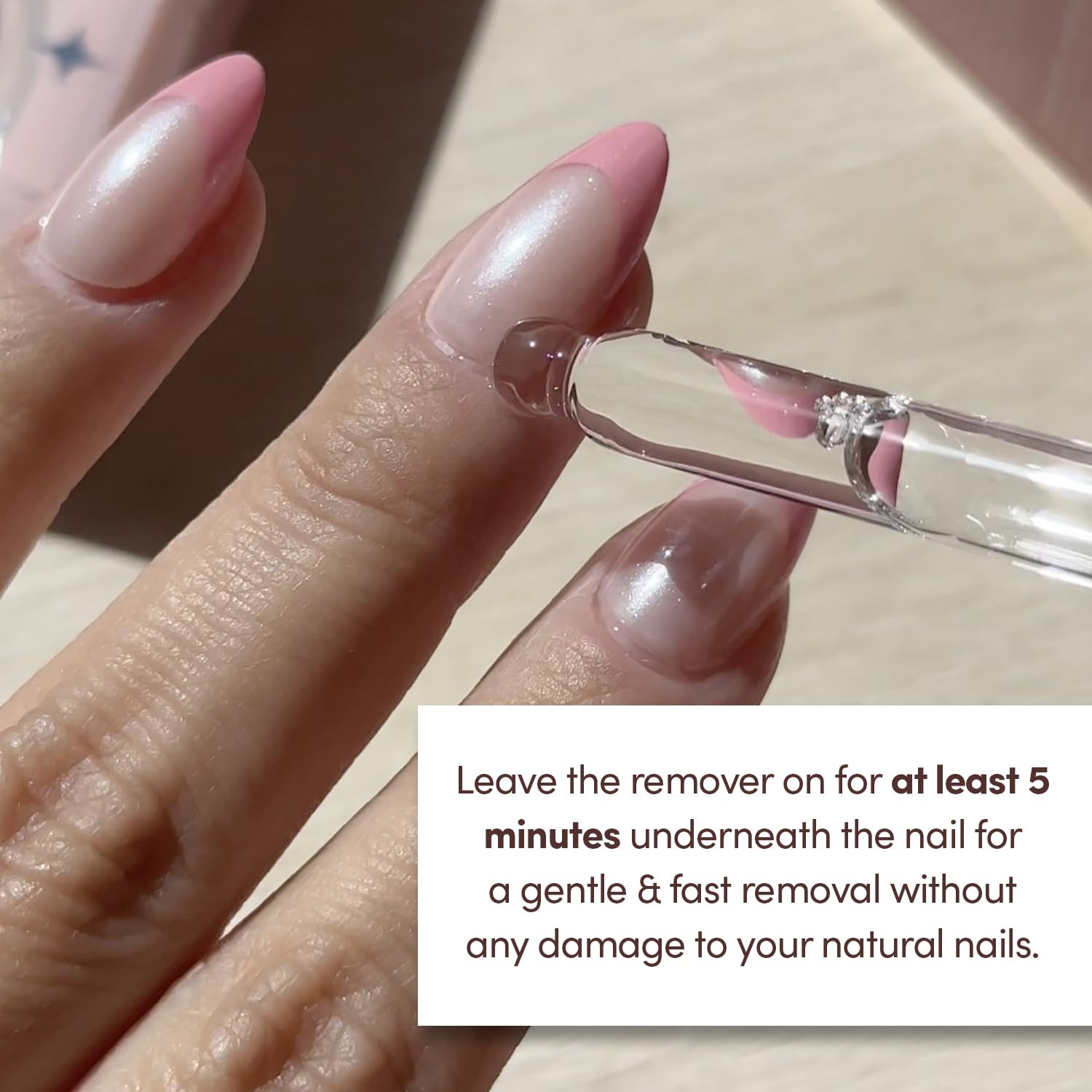 Press on Nail Remover | Odorless, No Acetone, Gentle Press-On Nail Remover Serum
