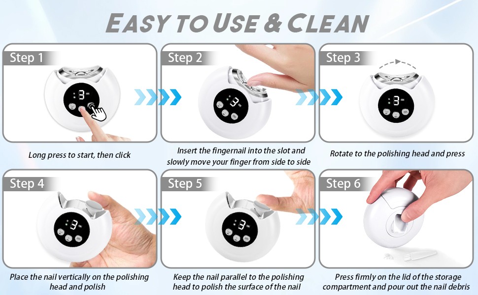 2026 New 3-in-1 Electric Nail Clipper with LED Light & Nail File,