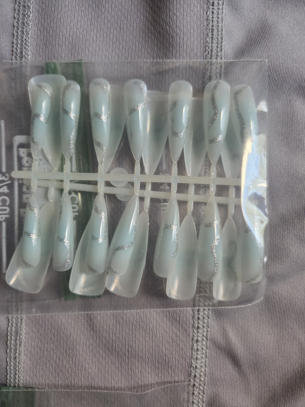 Assorted Press-On Nails Medium Handmade Multicolor Plastic
