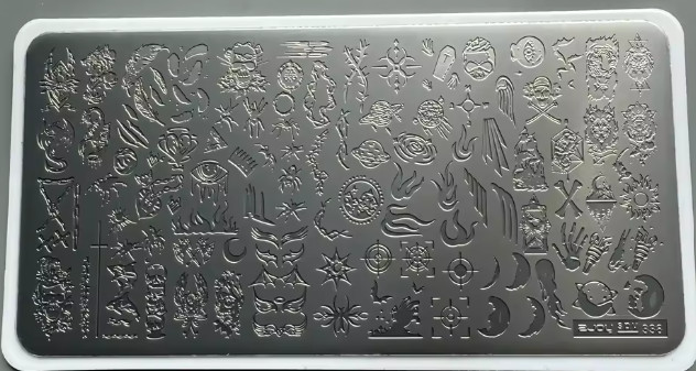 Nail Stamping Plate – Z-Joy SPV-338 – Gothic – new