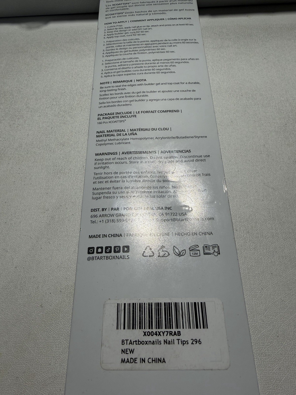 BTARTBOXNAILS X-Coat Tips Bundle All New Fast Ship