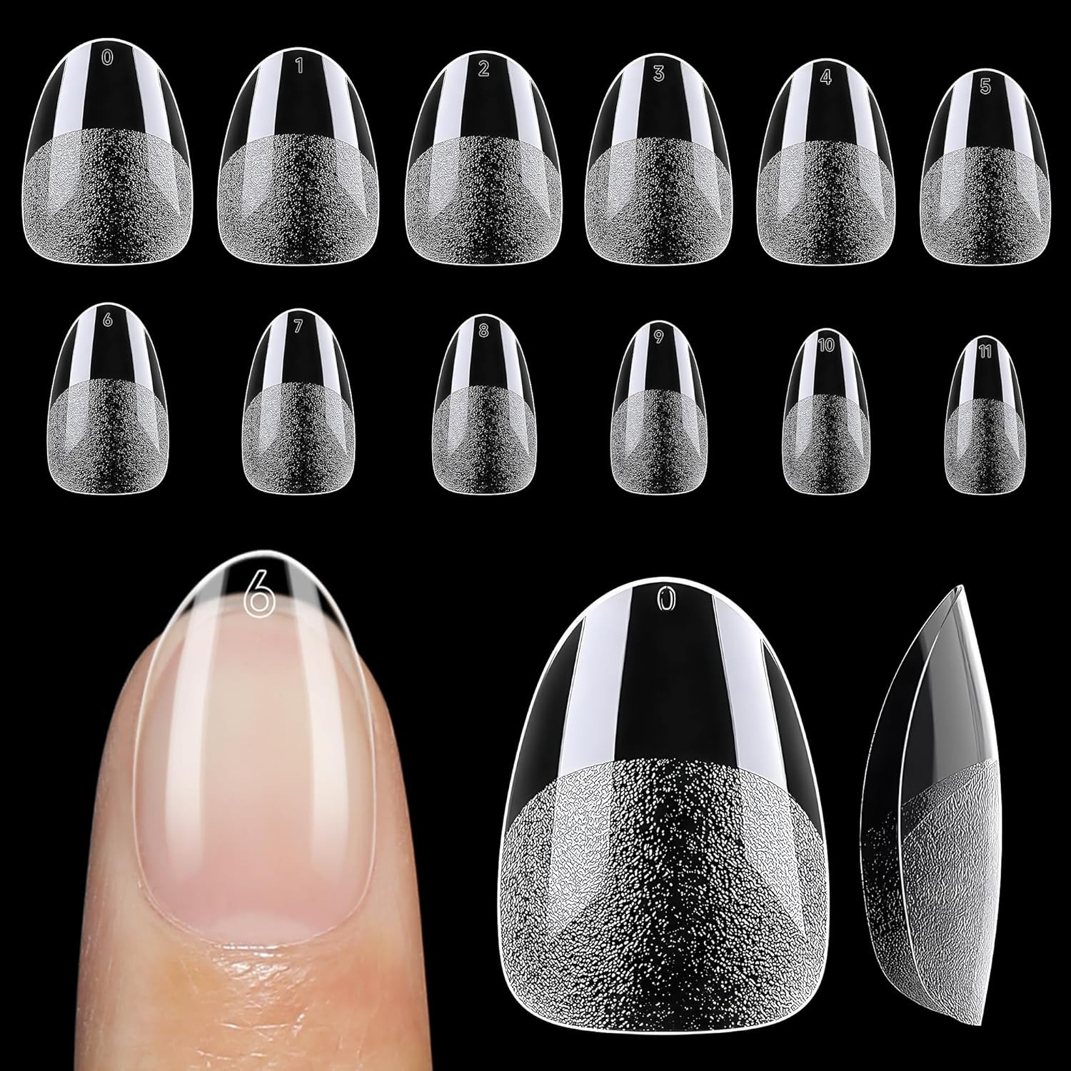 6 in 1 Gel Nail Glue for Nails Tips 10Ml Long Lasting U V Nail Glue Super Strong