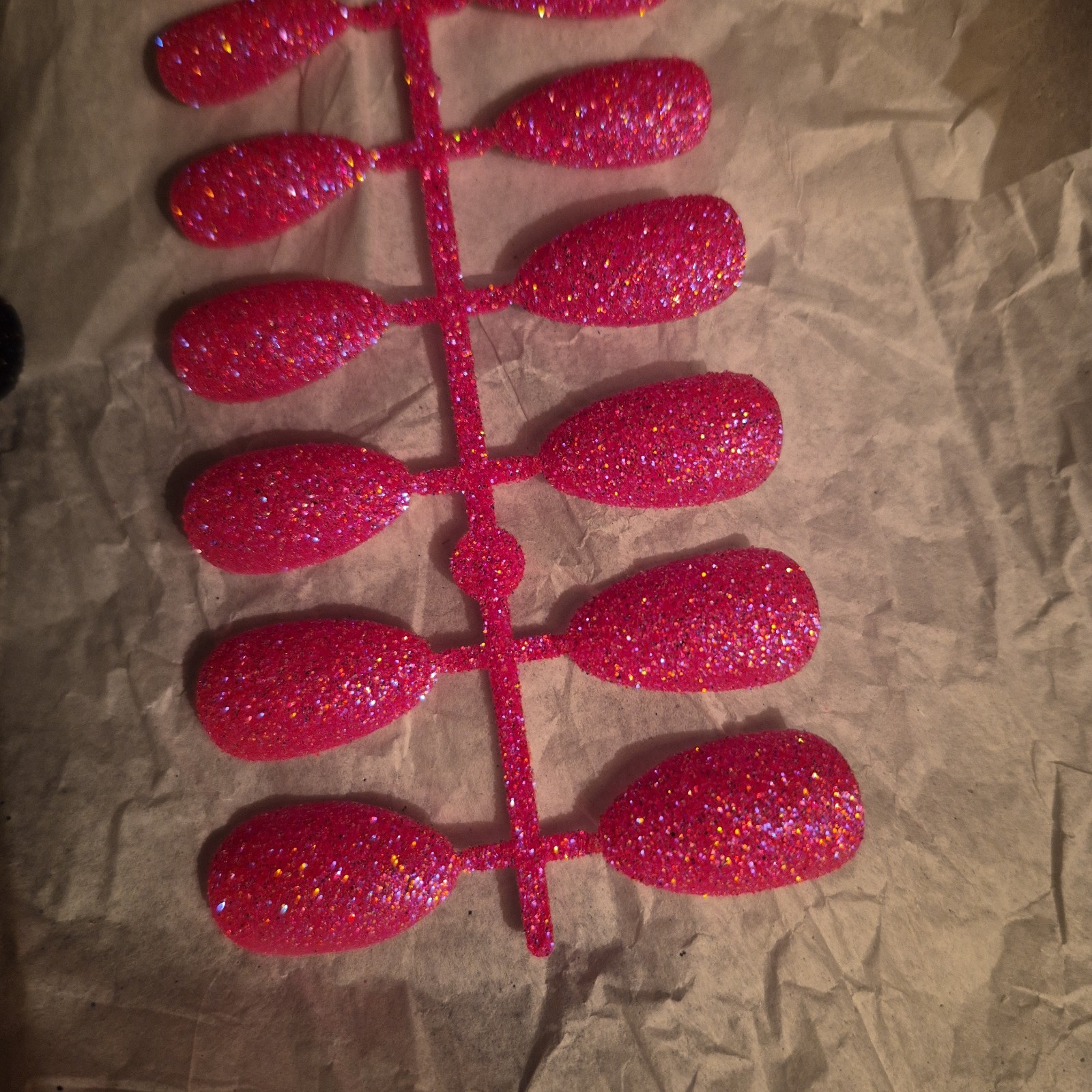 Stick On Glitter Nails See Pics And Description