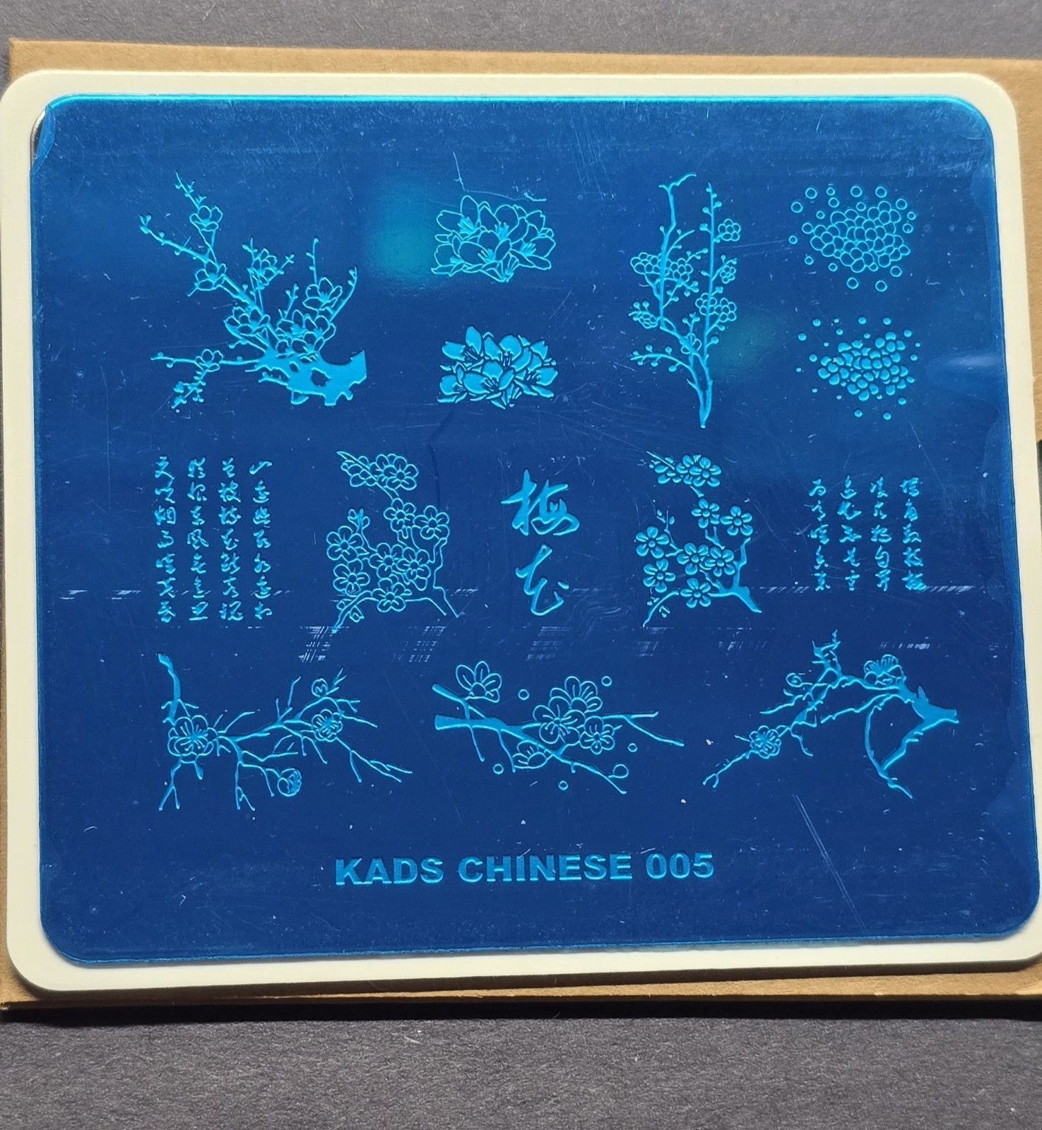 Lot Of 4 Nail Stamp Plate Kads Nature 040 Fashion 038 Cinese 005 Festival 014
