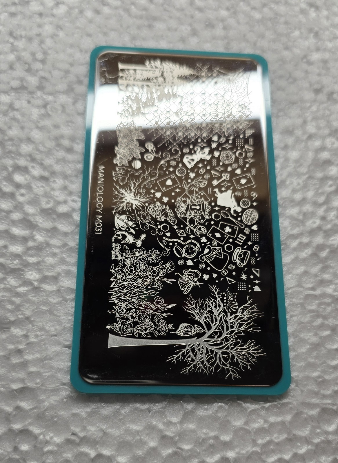 Maniology M031 TV Fandom Alice In Wonderland Mad Hatter Fairy Nail Stamp Plate