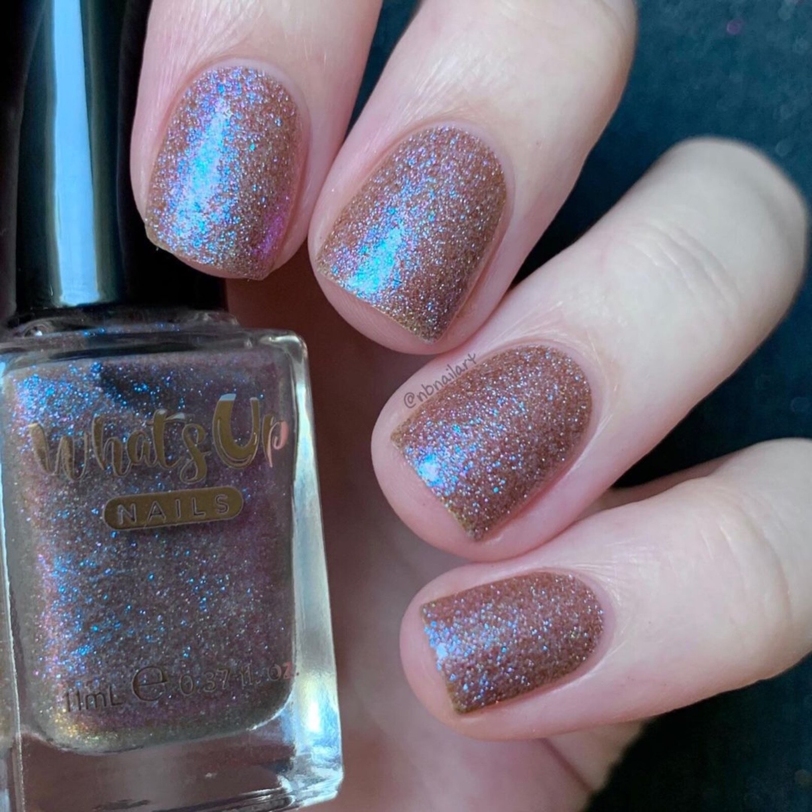 Crystal Nail Polish (Purple Base Blue to Pink Duochrome Shimmer) for Nail Art