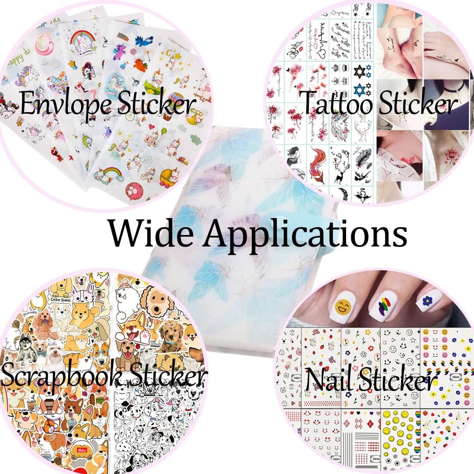 4 PCS Nail Art Sticker Storage Book Artistic Decals Collection Organizer Plants