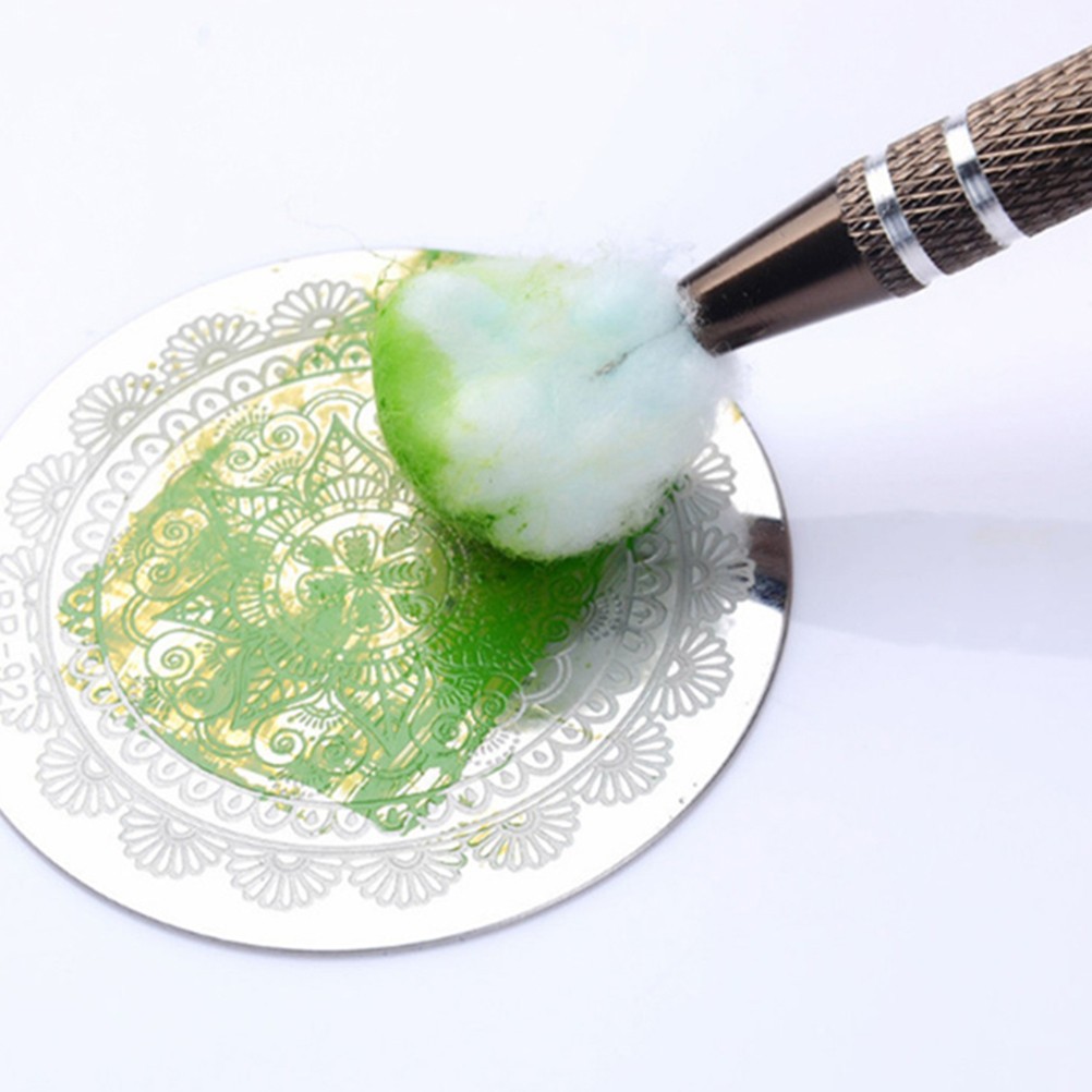 2 Pcs Small Nail Brush Accessories for Technician Cotton Claw Art Sculpture Pen