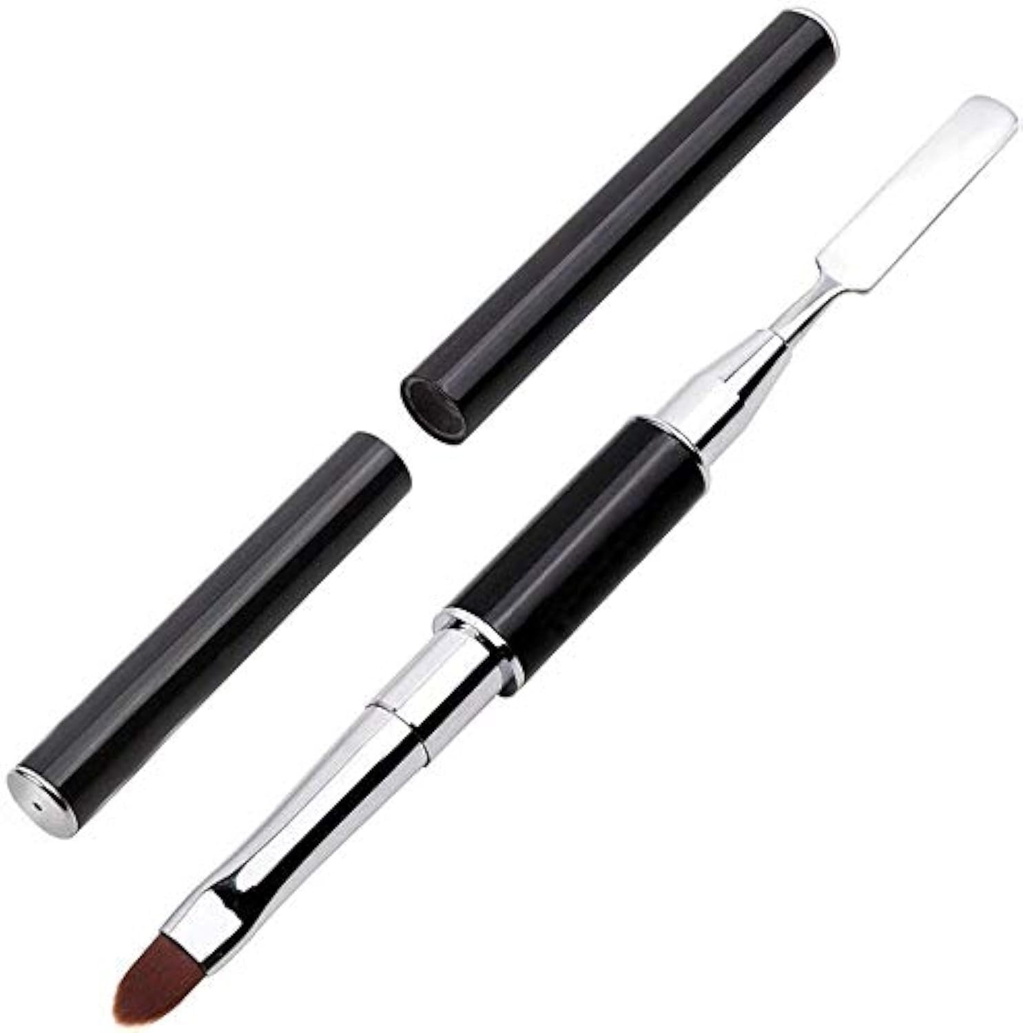 Dual-Ended Polygel Brush Picker Tool Stainless Steel for Gel Nail Extensions