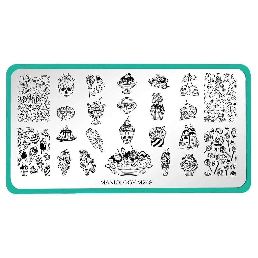 Maniology Nail Stamping Plate M248 Halloween Desserts