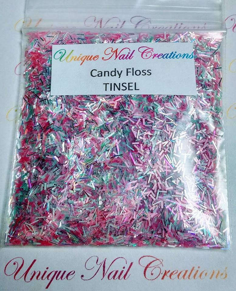 TINSEL~NEW COLORS ADDED~U CHOOSE~Nail•Acrylic•Gel•Body Art•Face•Festival•Crafts