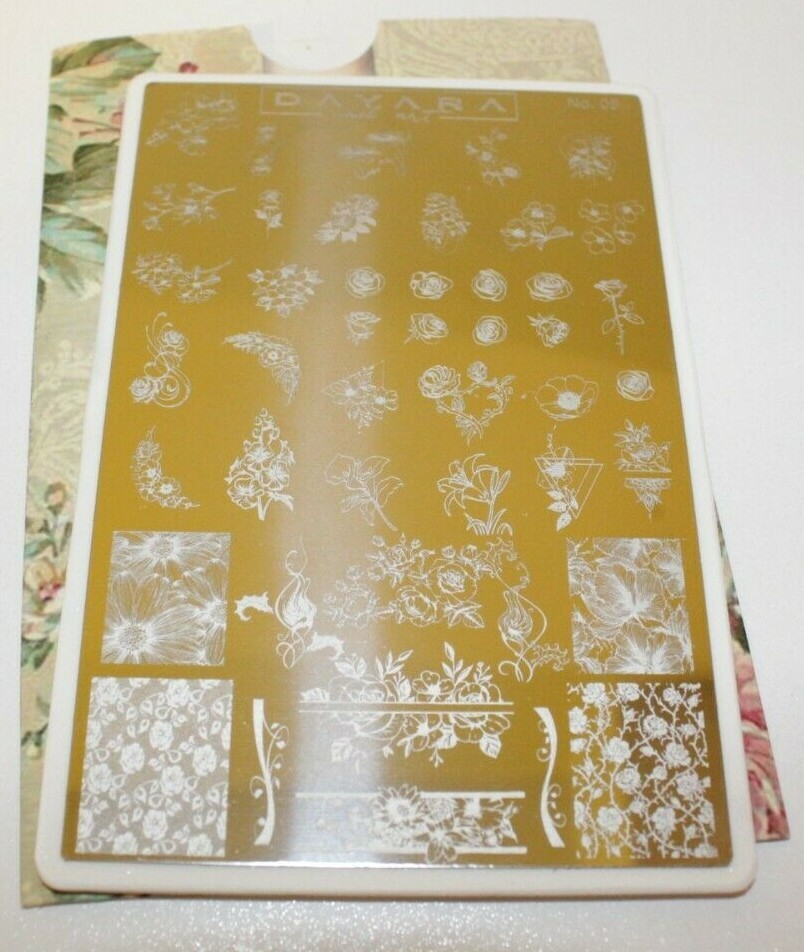 45 Flower designs DAYARA Stamping Plate For Stamped Nail Art Designs Stamp Tool