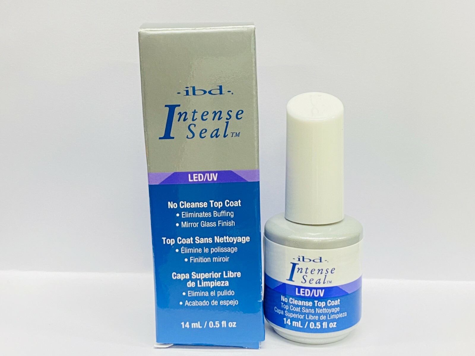 IBD LED/UV Intense Seal UV Gel – No Cleanse Top Coat 0.5oz/15ml – 60505 Pick Any