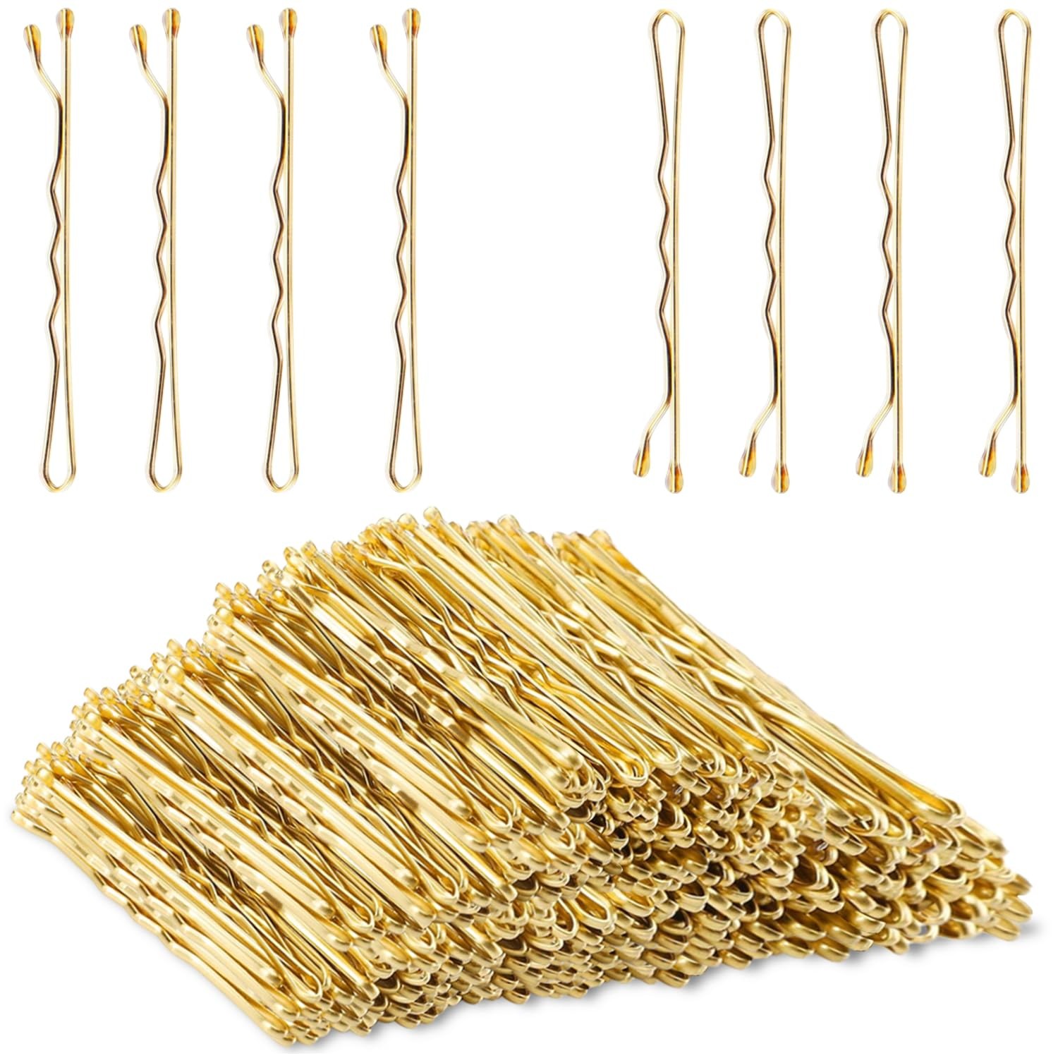 Blonde Bobby Pins, AITRAI 240pcs 2.2 1 Count (Pack of 240), Blonde-2.2 Inch