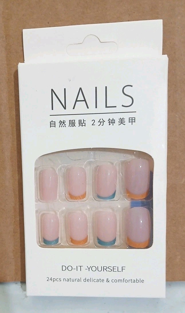 Lot Of 3 Packs – False Nails Beautiful Nail Do it Yourself 24 Pcs Each