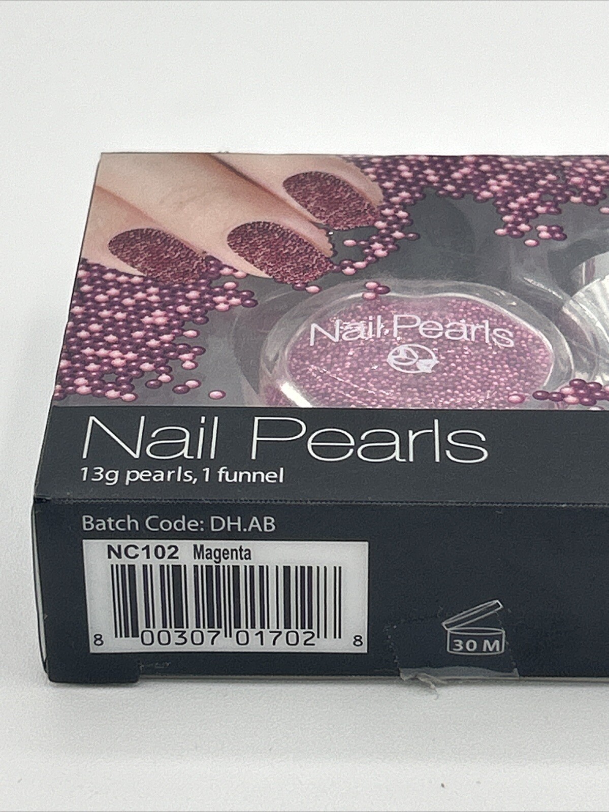 Pretty Woman Nail Pearls – Use With Any Polish Fingers & Toes, Magenta Color