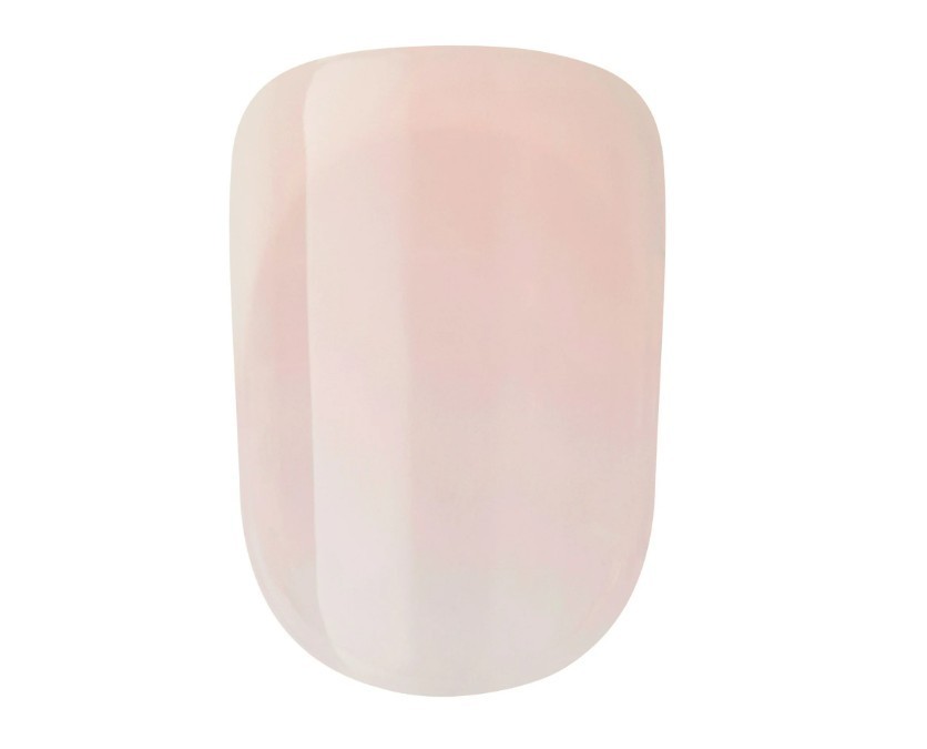 imPRESS Press-On Nails Bare French Heroic Short Squoval 30ct No Glue KISS