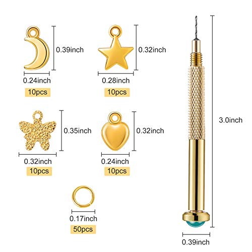 91 Piezas De Anillos De Joyeria Para Unas Con Herramienta Para Perforacion De…