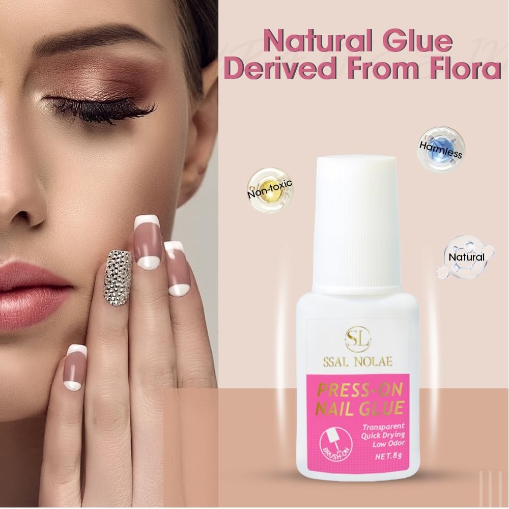 Super Strong Nail Glue for Press on Nails- Salon Quality for Acrylic, Fake Nails