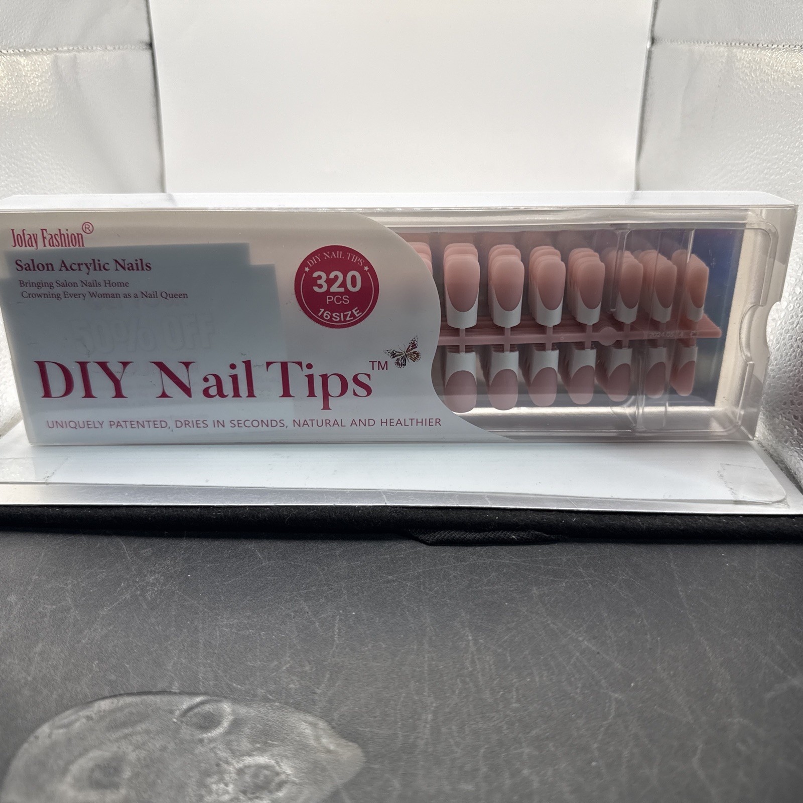 Jofay Fashion DIY Nail Tips Size 16 Acrylic Nails 320 Pcs
