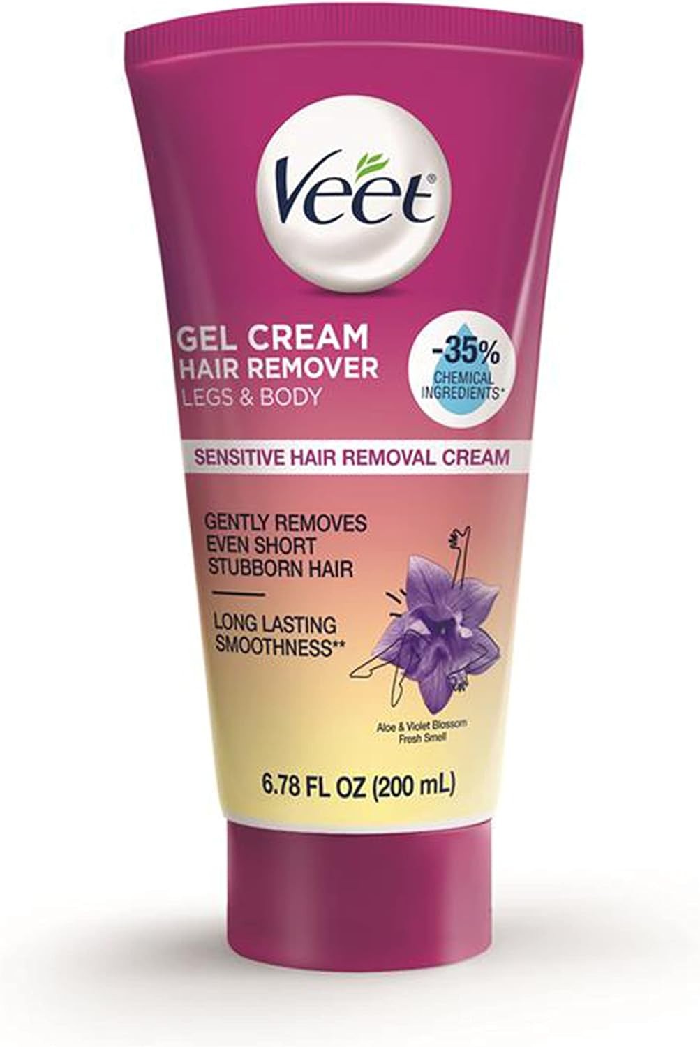 Veet Botanic Inspirations Gel Cream Legs & Body, 6.78 oz