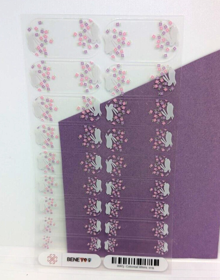 Jamberry Nail Wrap “Cottontail Whims” Easter Bunny Spring Full Sheet