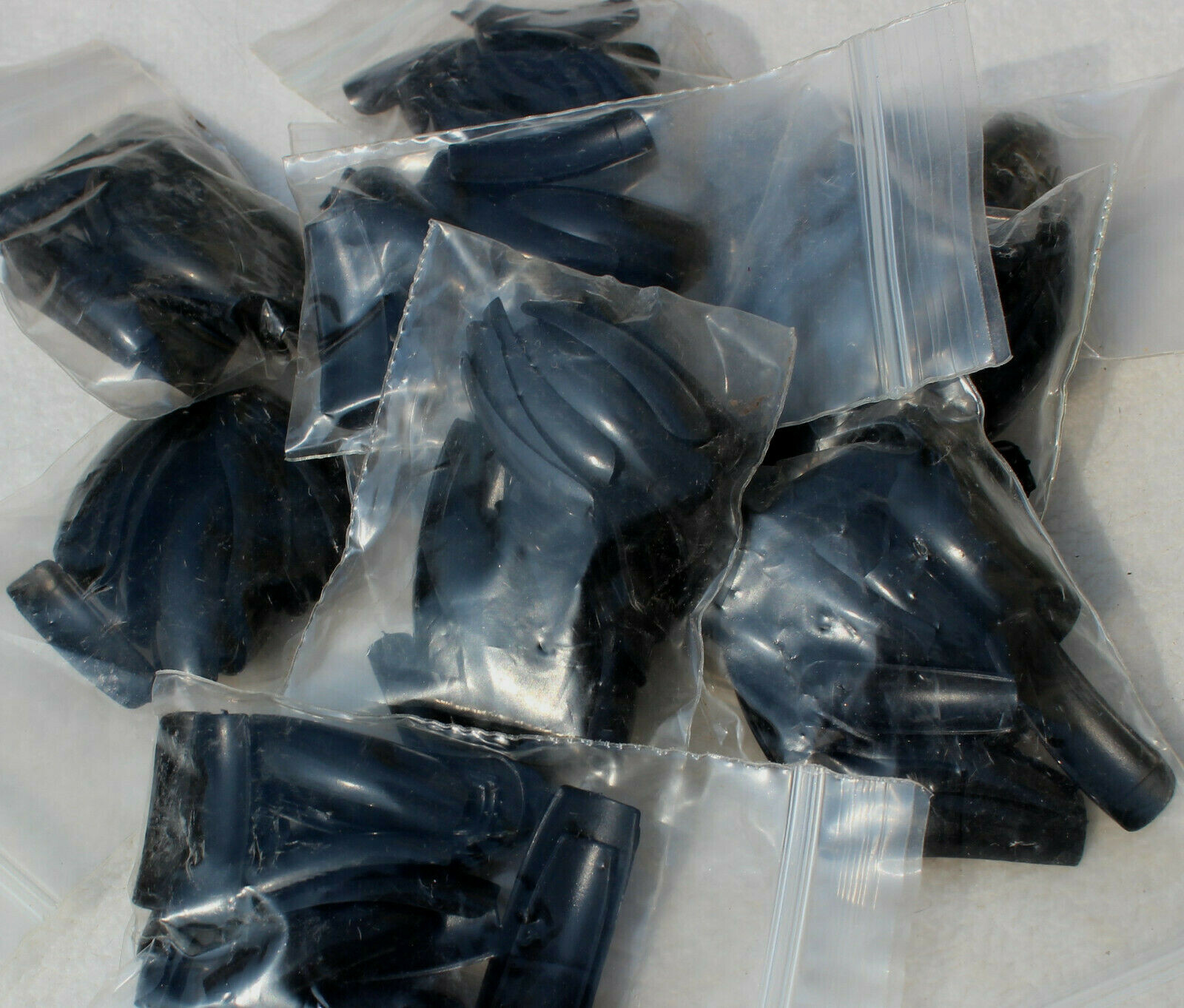 HUGE LOT 100 PACKS /24 PER PACK (2400 TOTAL) BLACK LONG NAIL TIPS FALSE ARTIFICI