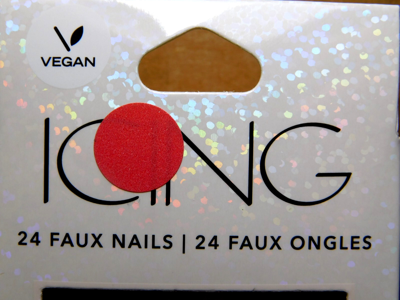 CBI Distributing Corp.~Icing 24 Faux Nails Vegan BH.AN Peachy Pink White Tips