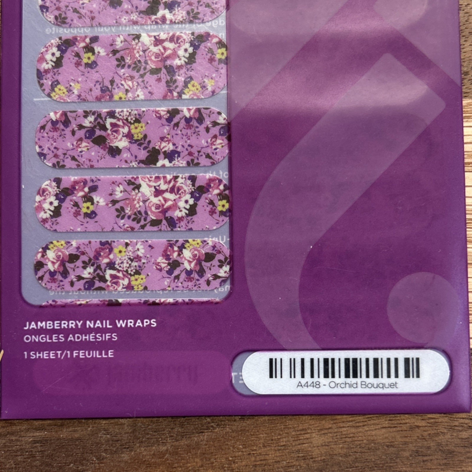 Jamberry Floral Nail Wraps Multicolor Self-Adhesive Botanical Garden Assorted