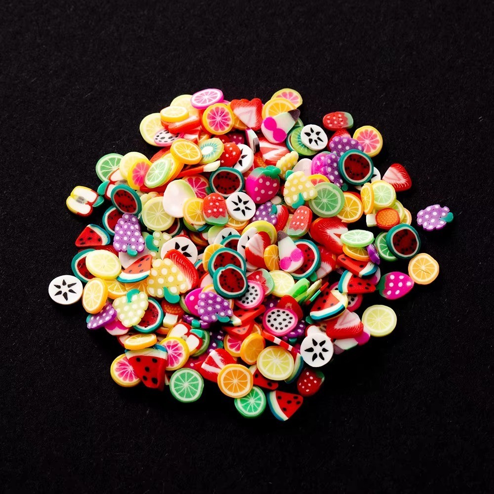 1000pcs Polymer Clay Fruit Slices • Mini Fimo Pieces for Resin & DIY Crafts