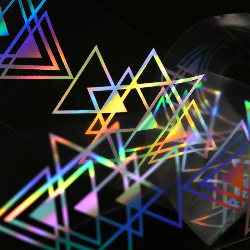 Holographic Nail Art Foil Aztec Triangle New Trend Transfer Stickers >>7<<
