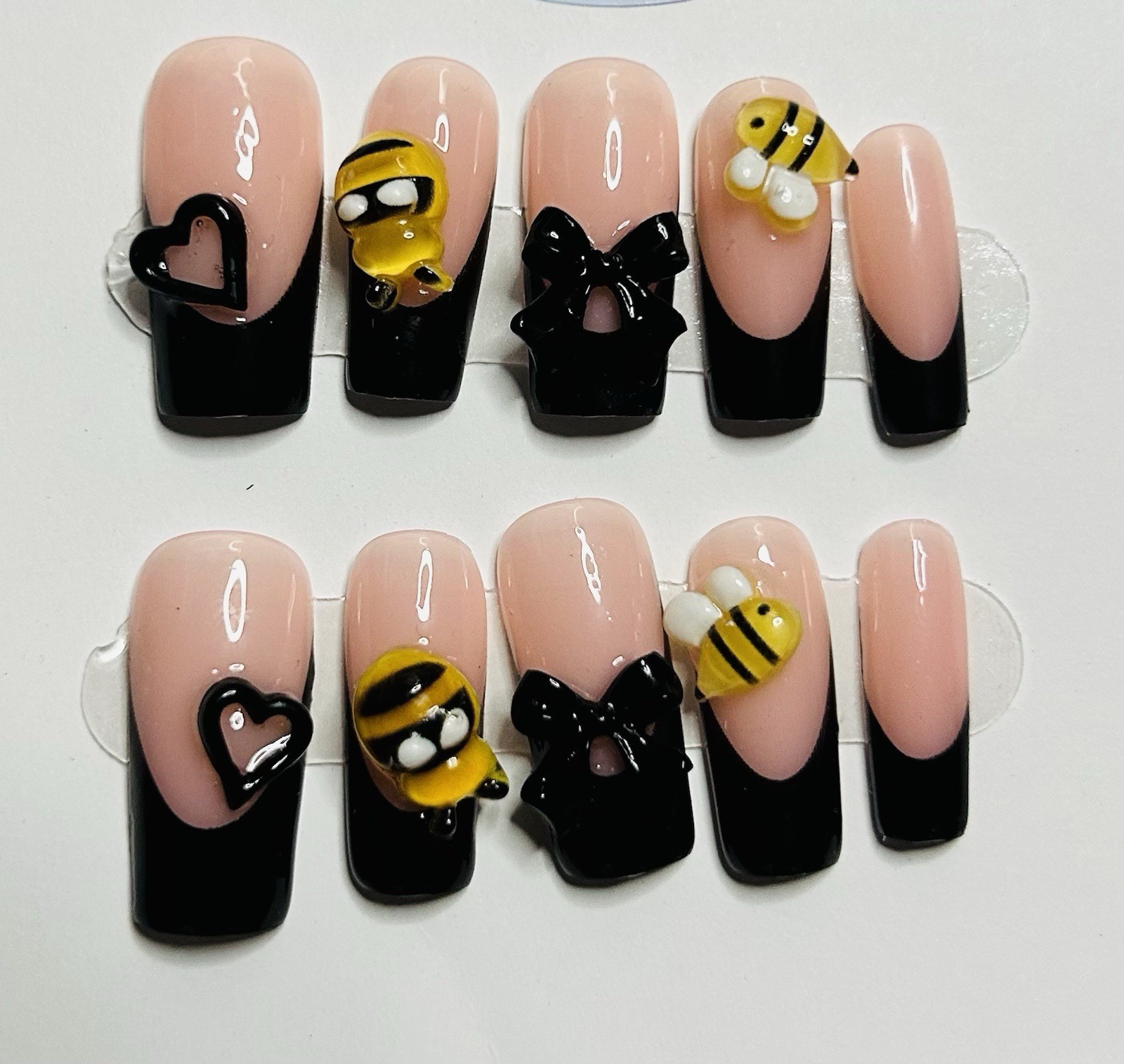 Lot of 2 Square Sanrio Hk10pc Handmade Press-On Nails NEW size *small*