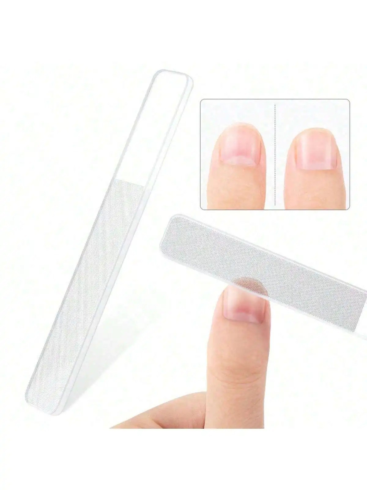 Nano Glass Nail File Professional Polishing Transparent Manicure Tools