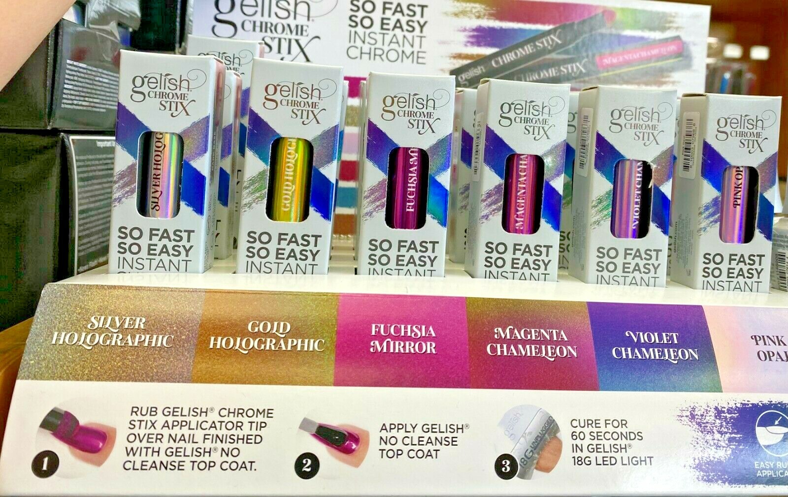 Gelish Chrome Stix Instant Chrome NEW! Pick ur colors