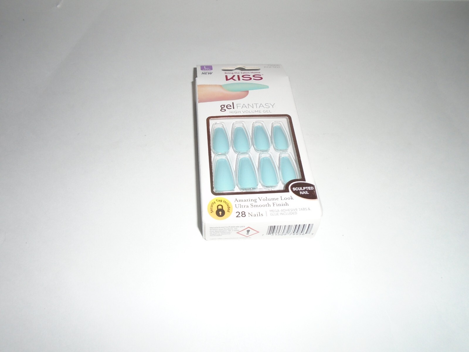 Kiss Gel Fantasy Collection High Volume Gel 28 Long Sculpted Nails New In Box