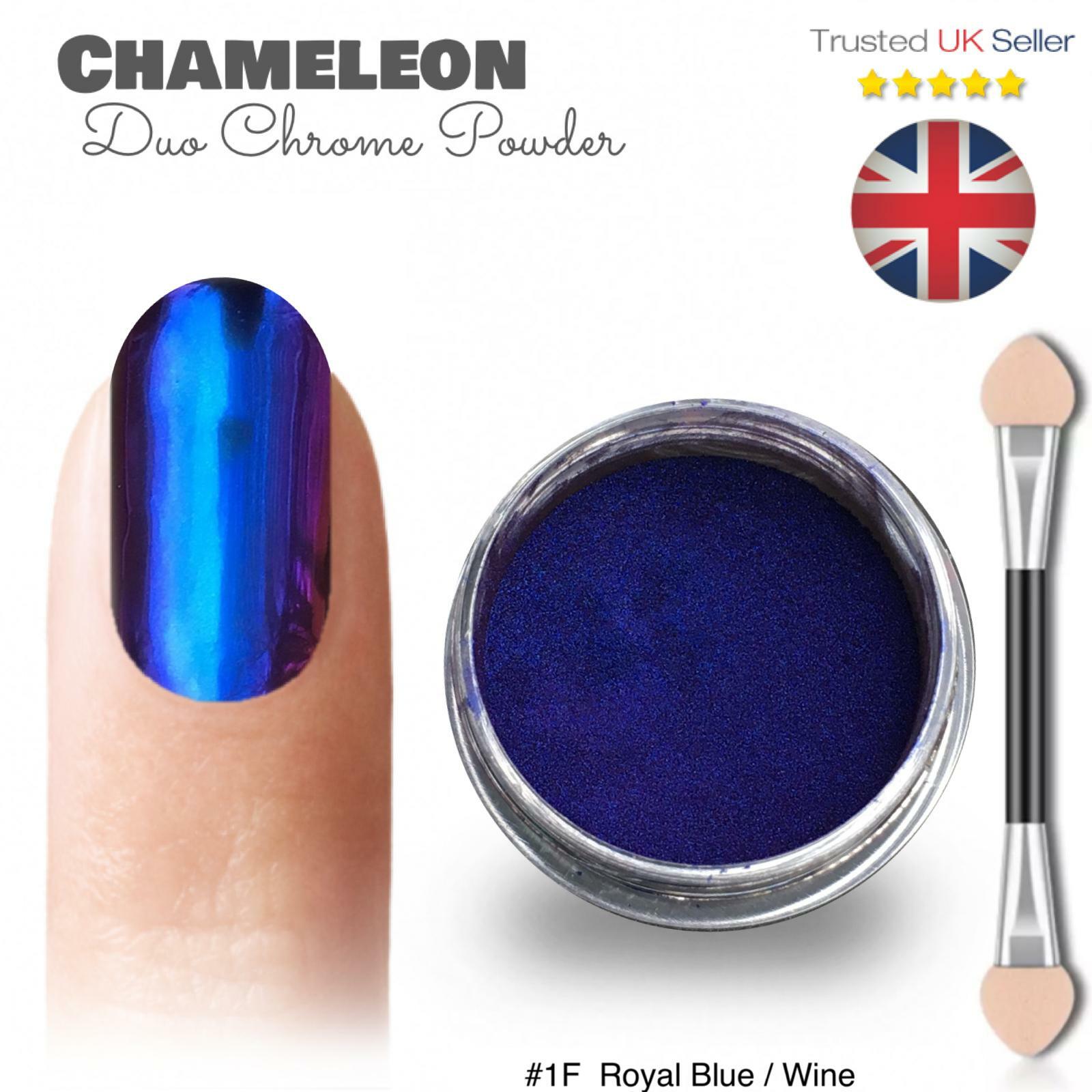 Chameleon Nail Powder Colour Ultra Shift Multi Duo Chrome Pigment Shiny Mirror F