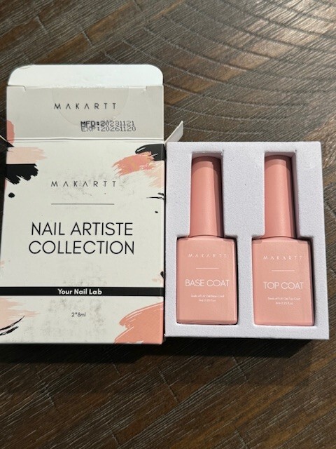 Makartt Your Nail Lab ~ Nail Artiste Collection ~ Base & Top Coat ~ NEW IN BOX