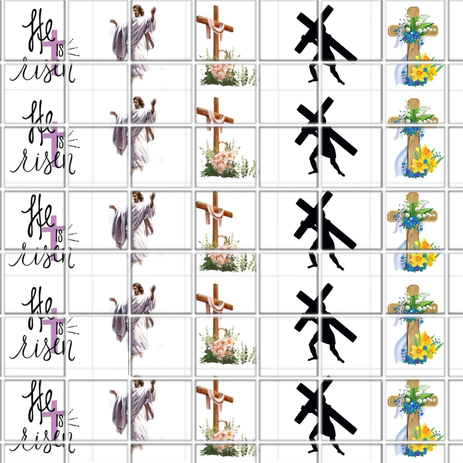 Easter Jesus Waterslide Finger Nail Decals Set Of 50 Ins Bonus Inc.