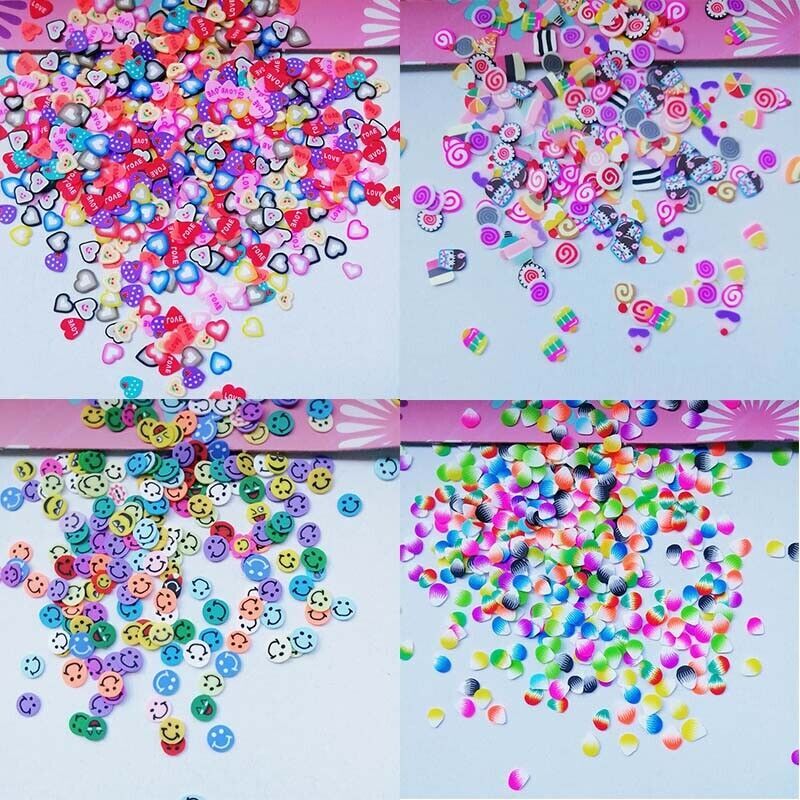 Nail Smile DIY Fruit Slices Polymer 3D Slice 1000pcs Art Decoration Clay