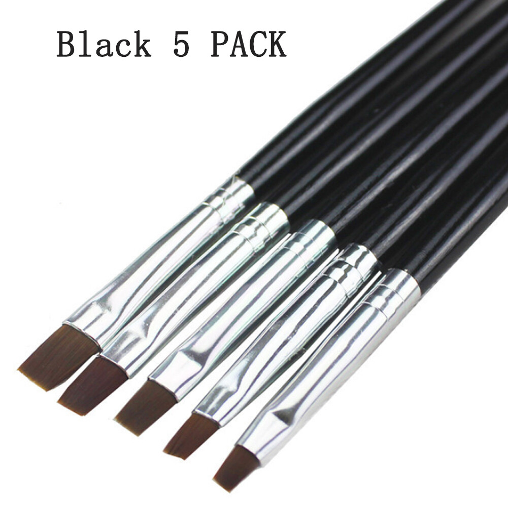 Wood Metal Kolinsky Sable Hair Acrylic Nail Brush Handle for Manicure Tools US