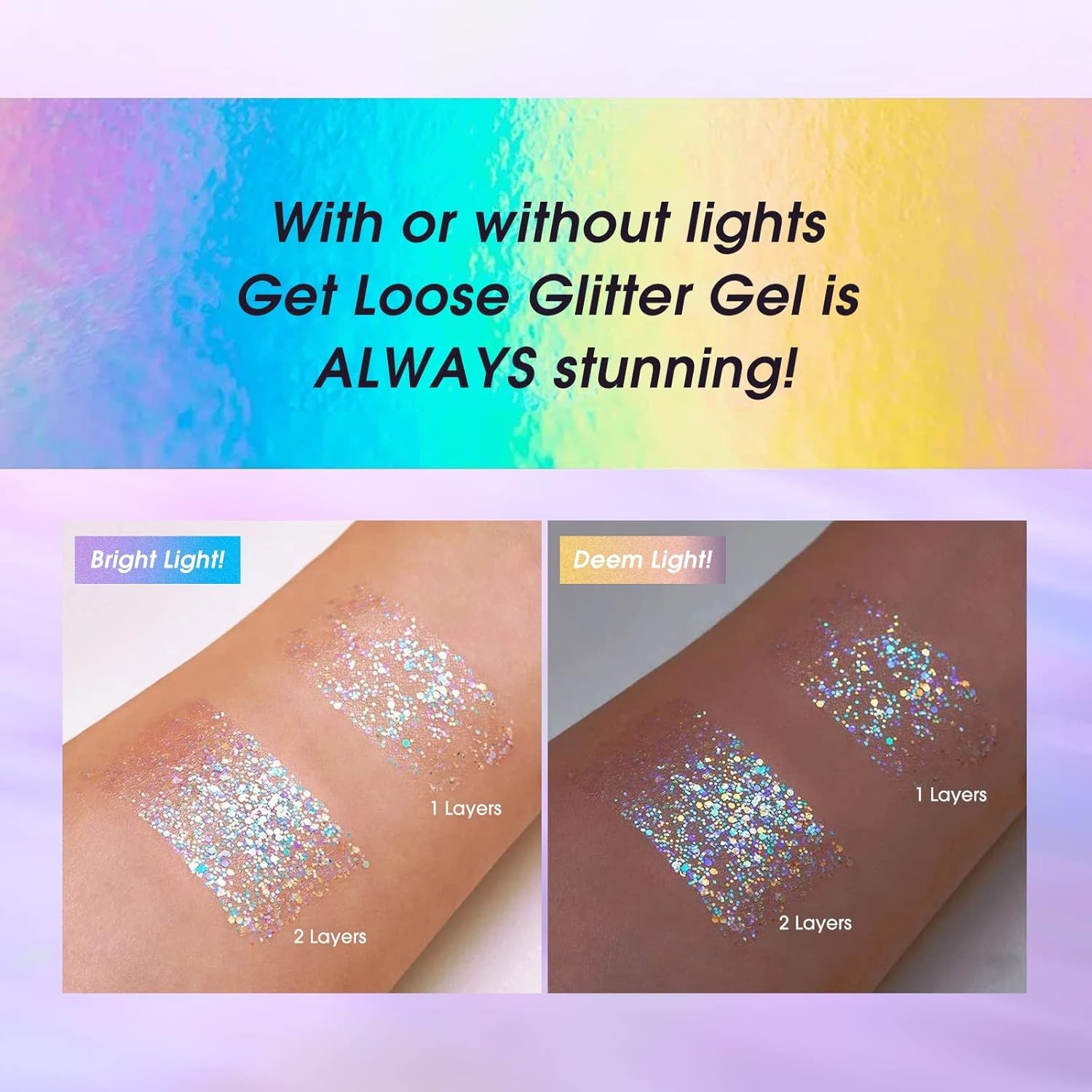 Golden Ocean Holographic Glitter Gel for Festivals – Safe & Long-lasting Shine