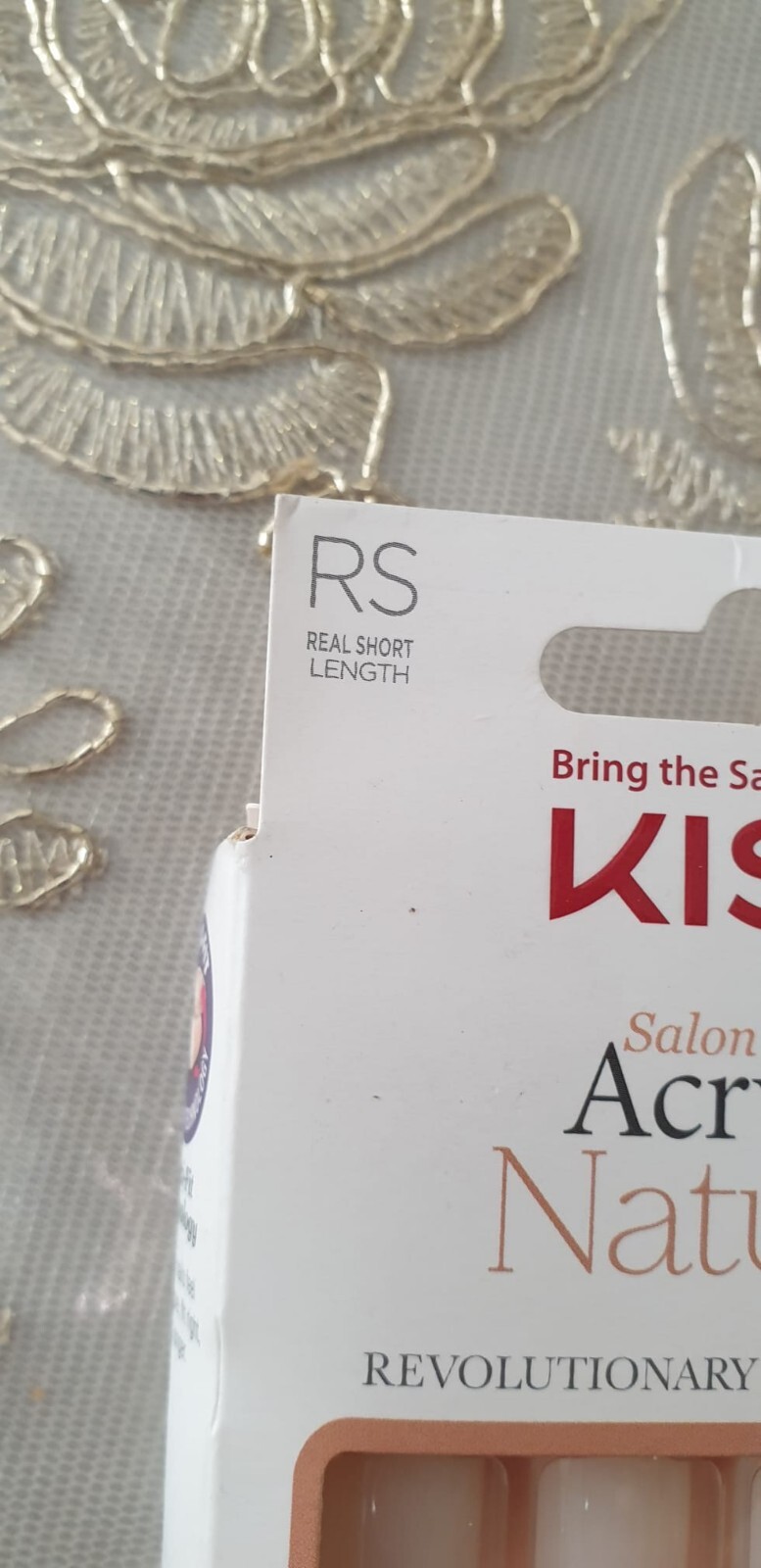 Kiss Salon Acrylic Natural Revolutionary Acrylic Nails Real Short (Brand New)