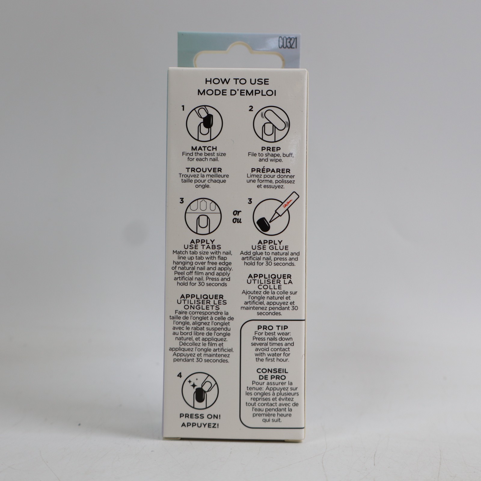 3 PACK Sally Hansen Salon Effects Perfect Press On Nails, Hyp-nautical CO321