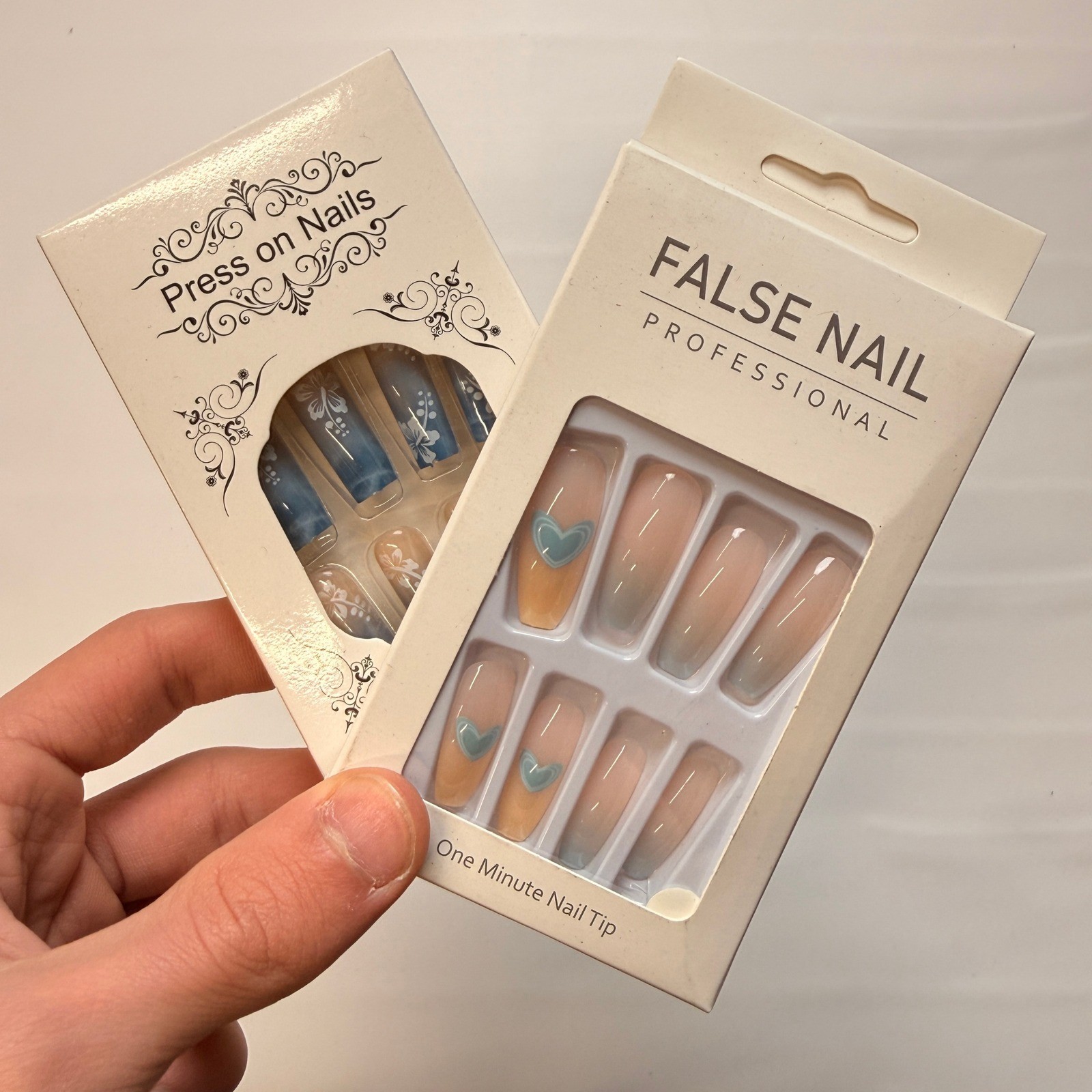 Lot of 10 Pack of 24 New False Press On Nails Assorted Designs and Colors №N8