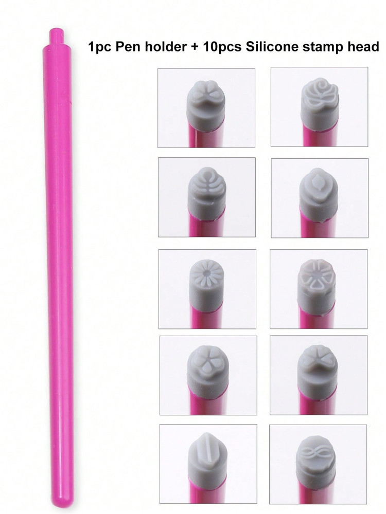 5/10Pcs Set Nail Art Stamp Pen DIY Floral Butterfly Nail Graffiti Nail Dotting T