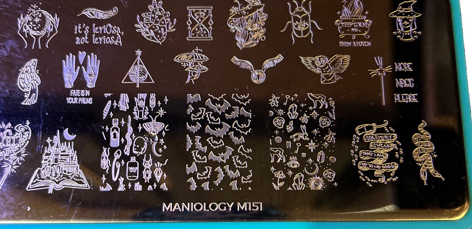 Maniology Nail Stamping Plates- Halloween Lot 4 M346, M408, M151