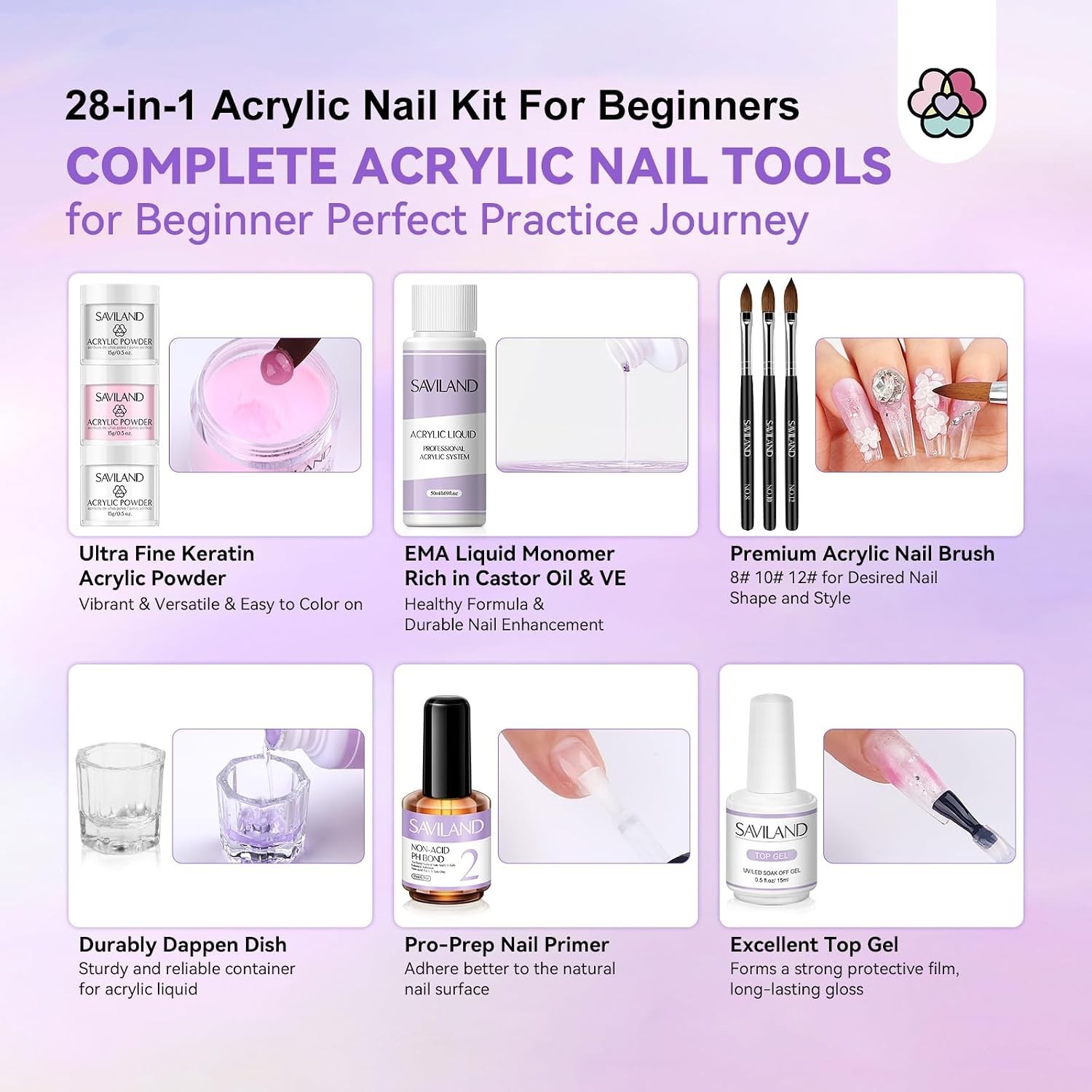 Comprehensive 28-in-1 Nail Set with 20000 RPM Drill & Glitter for Home Manicure