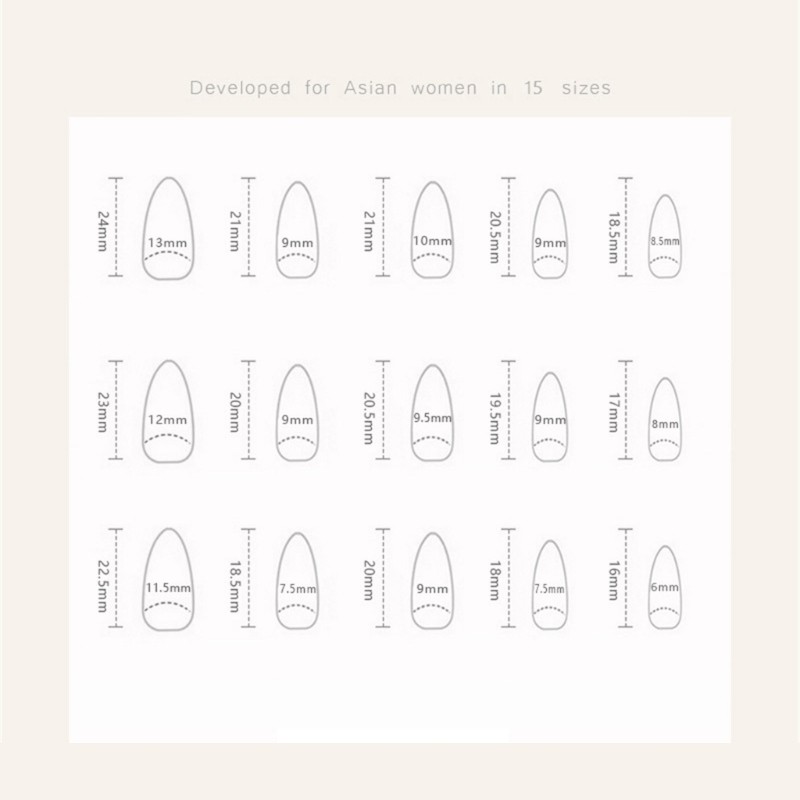 30Pcs Set Artificial Nail for Various Hand Size Multiple Size Retro Polkas Dots
